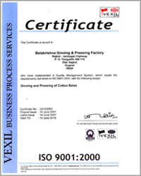 ISO 9001:2000 Certificate